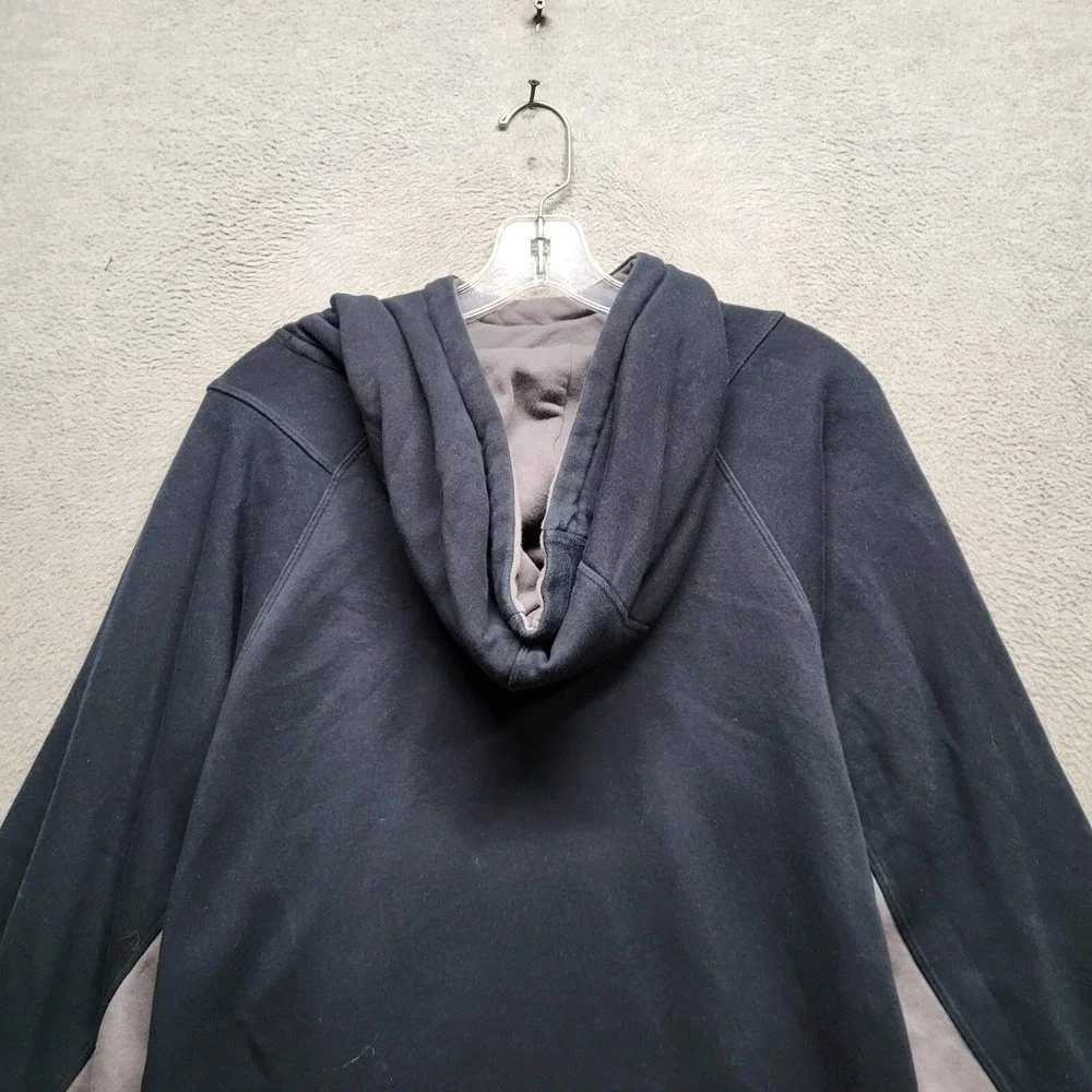 Air Jordan Men Sweatshirt Large Black Colorblock Hoodie‎ Fleece Logo Drawstring